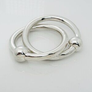 Tiffany Baby Rattle Interlocking in Sterling Silver